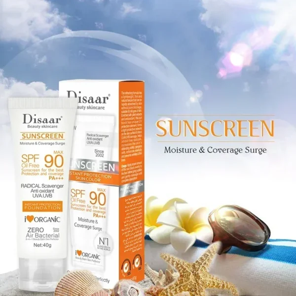 Crème solaire blanchissante pour le visage et le corps, SPF 90, hydratante, Anti-âge, contrôle du sébum, poussière, contrôle de l'huile, réduit la mélanine, soins pour la peau – Image 4