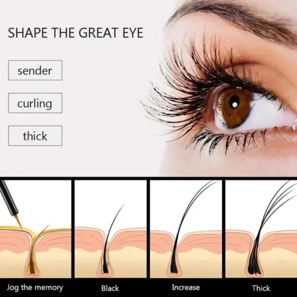Sérum de croissance rapide des cils, 7 jours, croissance des sourcils, traitement d'extension de maquillage fort, épais, rehausseur de cils – Image 3