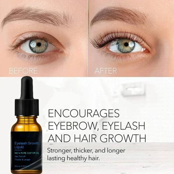 Sérum de croissance rapide pour cils, 7 jours, allonge, épais, boucles naturelles, agrandissement, volumumineux, croissance naturelle des cils – Image 5